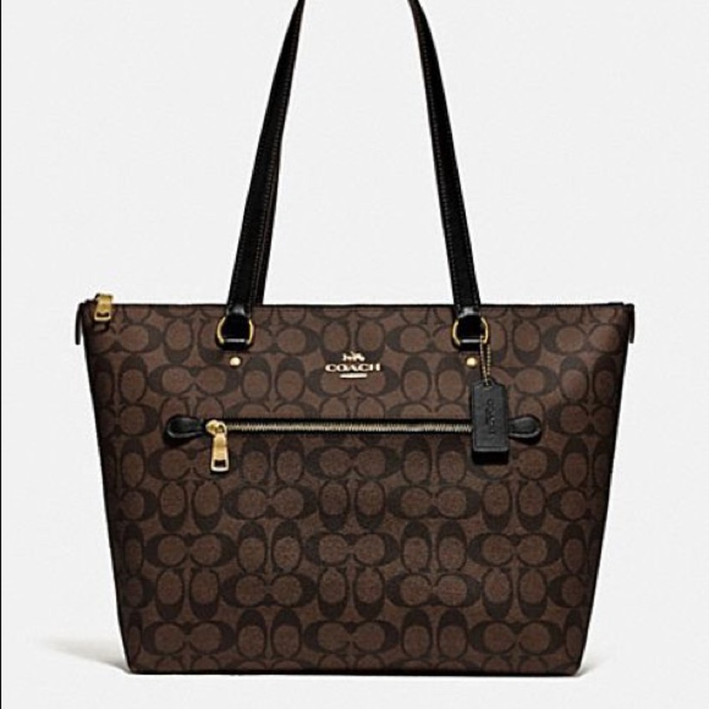 Coach Signature Canvas Gallery Tote